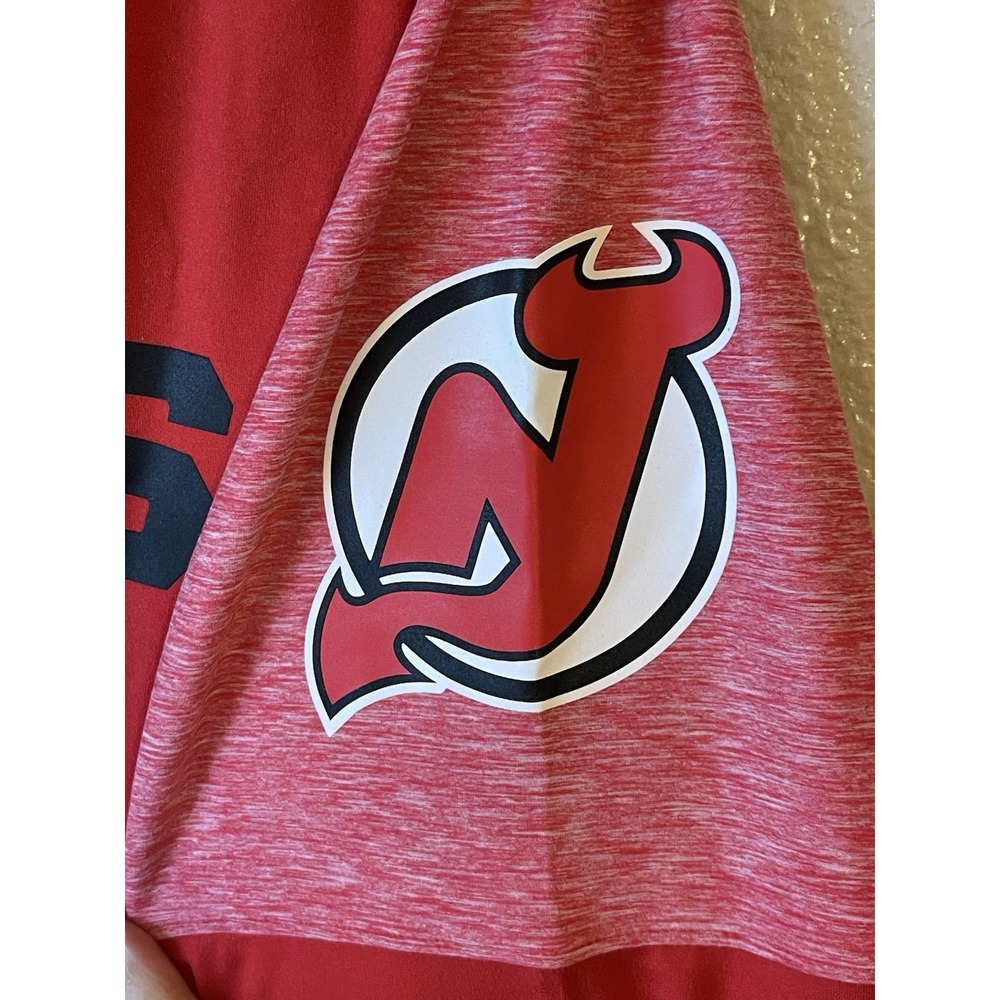 Men's 3XL‎ NWT New Jersey Devils Fanatics Lightweight Pullover Hoodie Red - Picture 2 of 7